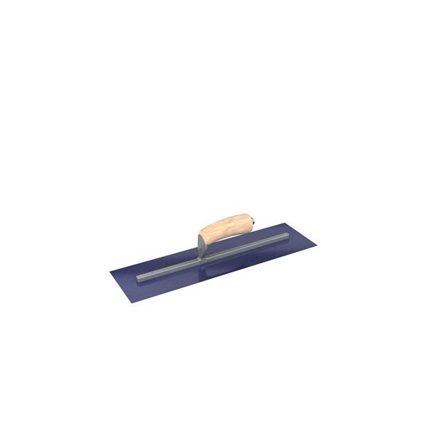 Steel City Trowels By Bon Bon 66-183 Finish Trowel, Square, Blue Steel, 18 X 5, Wood 66-183 - main
